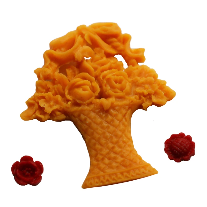 Корзина для цветов подарок из помадки силиконовые формы форма кексов