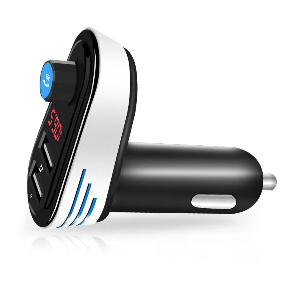 AOSHIKE 5V 3.1A FM передатчик USB Bluetooth автомобильный аудио адаптер батарея напряжение