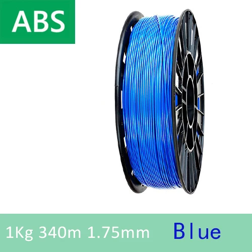 Дерево/PETG/TPU = FLEX/нейлон/TABS Филамент пластик YOUSU для 3d принтера ANET ENDER/1 кг 340 м/диаметр 1,75 мм/ из города - Цвет: ABS Blue 1kg