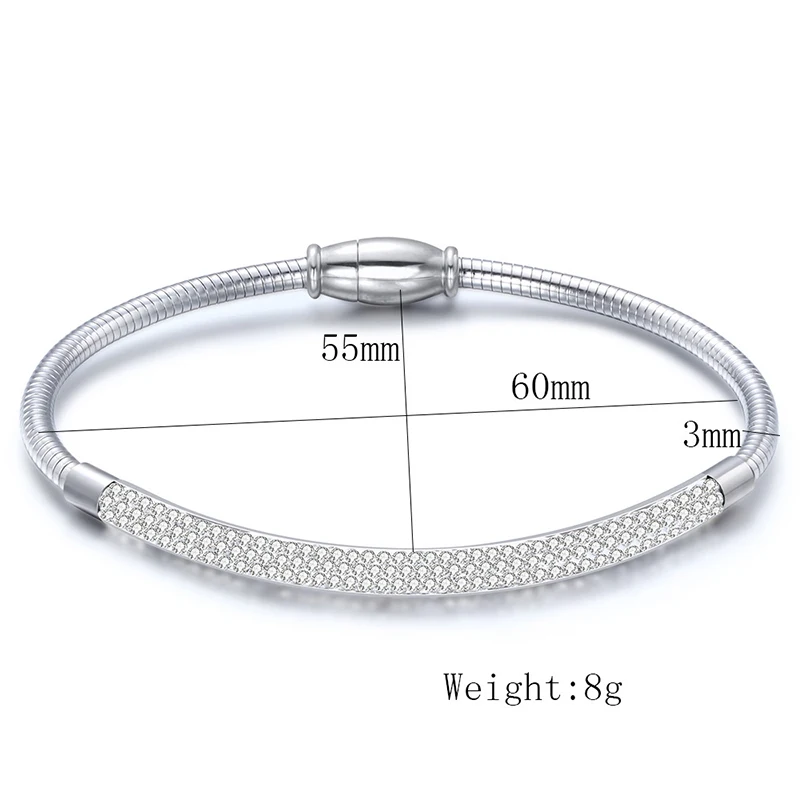 2019 ювелирные изделия женский браслет из нержавеющей стали проволочный с