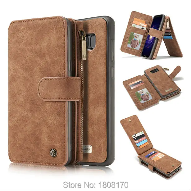 CaseMe кожаный чехол на молнии для iPhone 5 5S 5SE 6 6s Plus 7 Samsung S8 S7 Edge NOTE5 Ретро винтажный 30