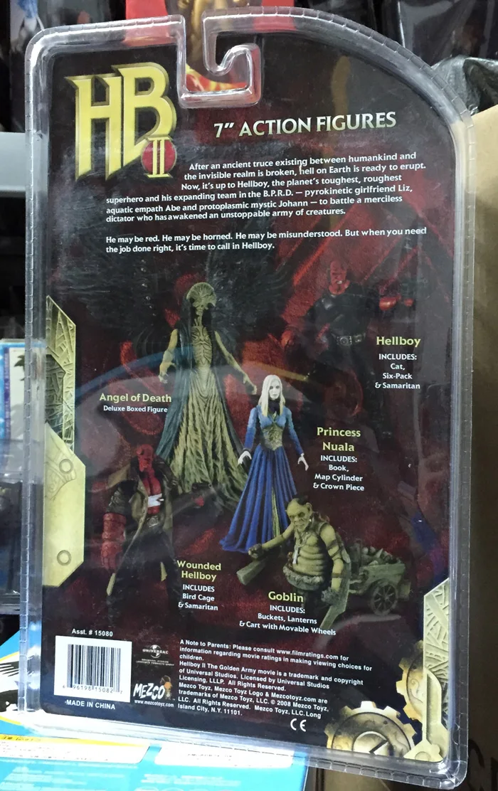 Новое поступление Mezco Хеллбой 2 Золотая армия серии ранения Самаритянин пистолет