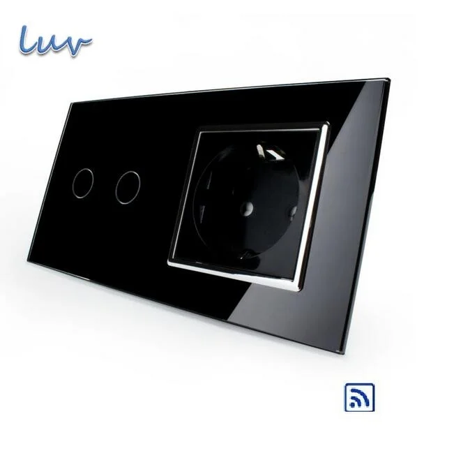 Livolo настенный светильник сенсорный выключатель с удаленным управлением черного