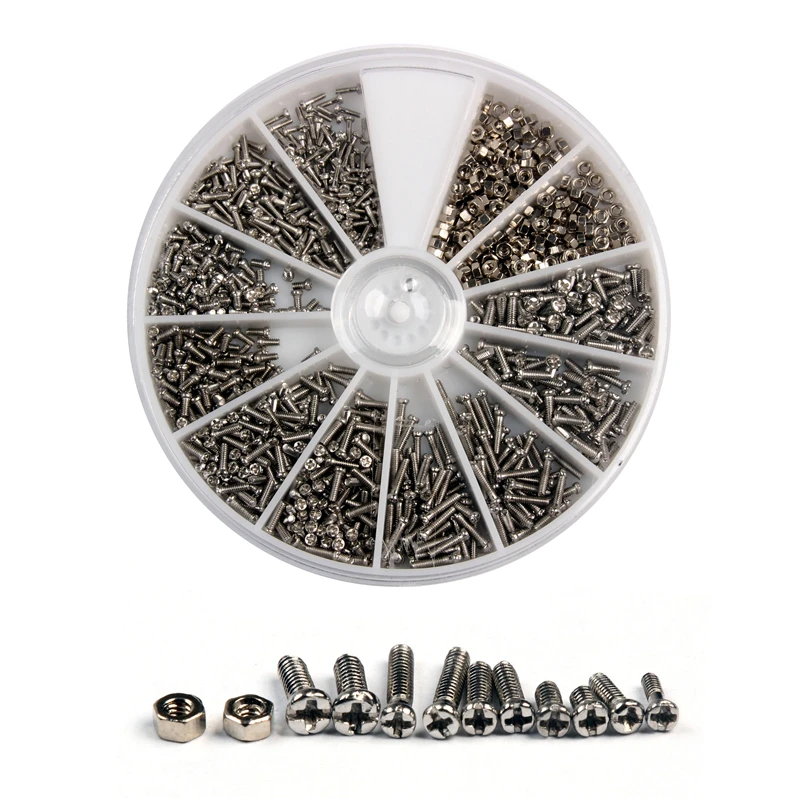 Набор винтов и гаек из нержавеющей стали 1000 шт.|Винты| |