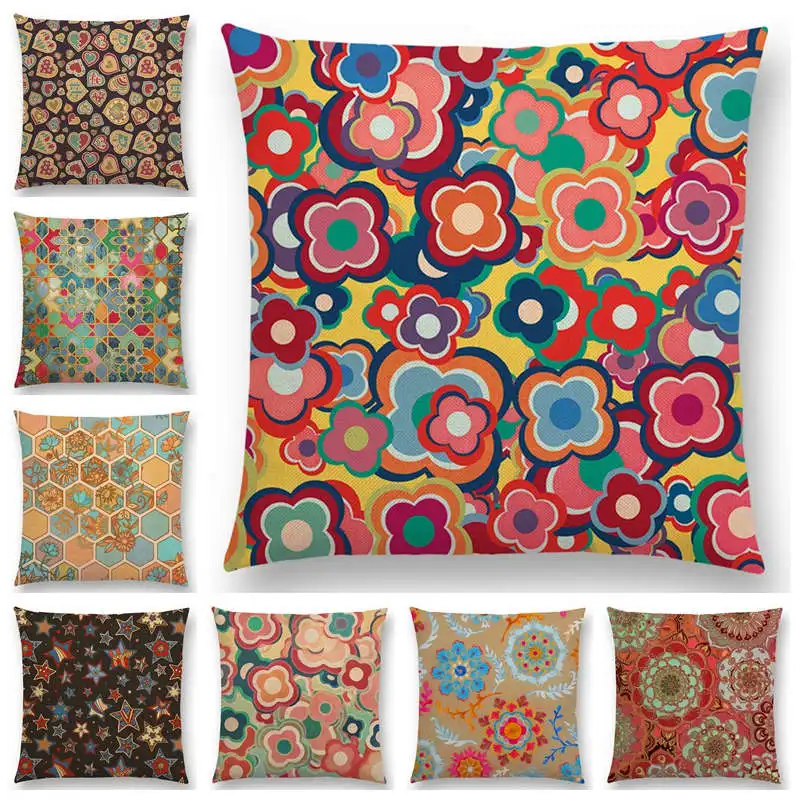 Горячая продажа красочные геометрические узоры Марокканская решетка мозаика