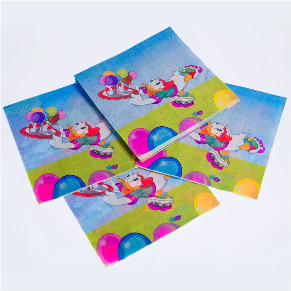 Тема Микки салфетка для дня рождения одноразовая посуда мультяшная тема