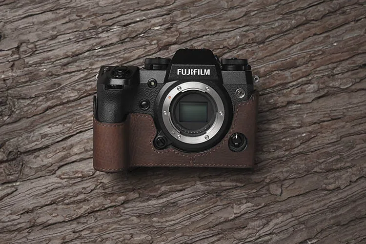 Mr. stone натуральная кожа чехол для камеры половина сумка для Fujifilm XH1 X-H1 ручной работы Половина корпуса камеры