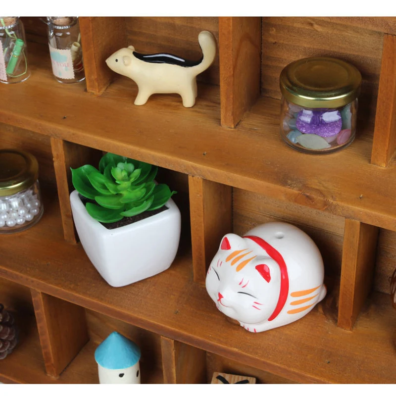 DIY Wooden Storage Box Makeup Organizer Jewelry Container Toy Sundries Handmade for Decoration | Дом и сад