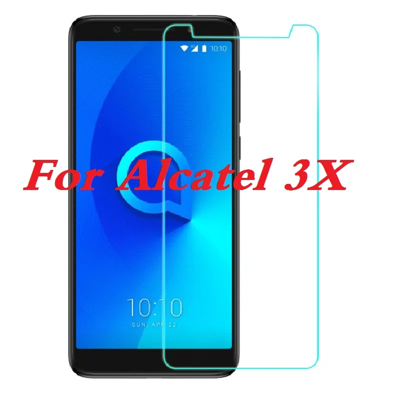 Защитное стекло для Alcatel 3X, закаленное стекло 9H 2.5D Premium, пленка для Alcatel 3X 5058A 5058I 5058J 5058T