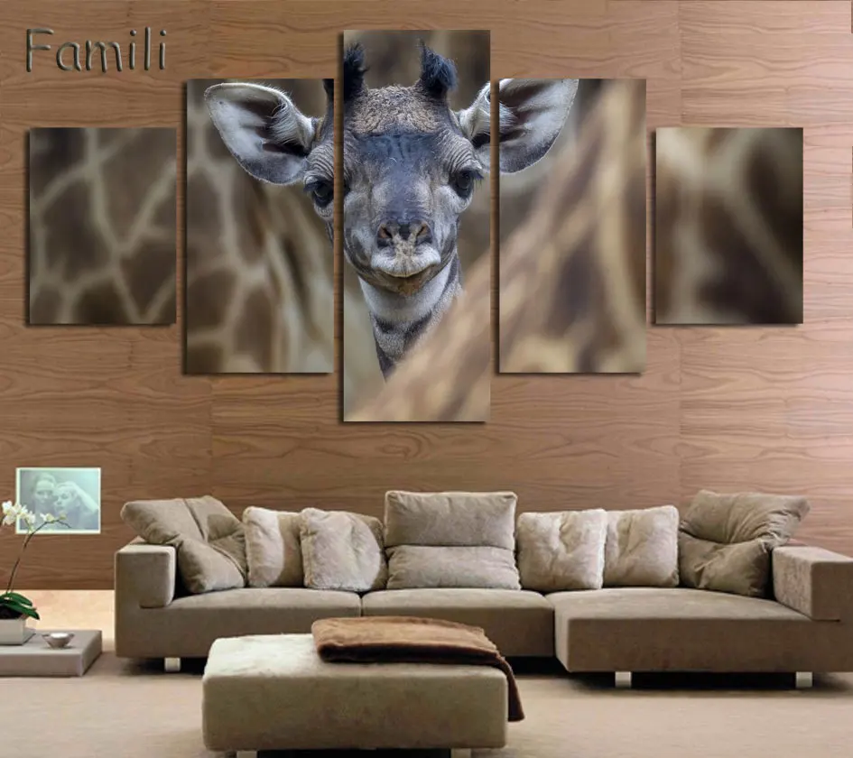 Модная Картина на холсте с яркими искусственными природными ландшафтами 5