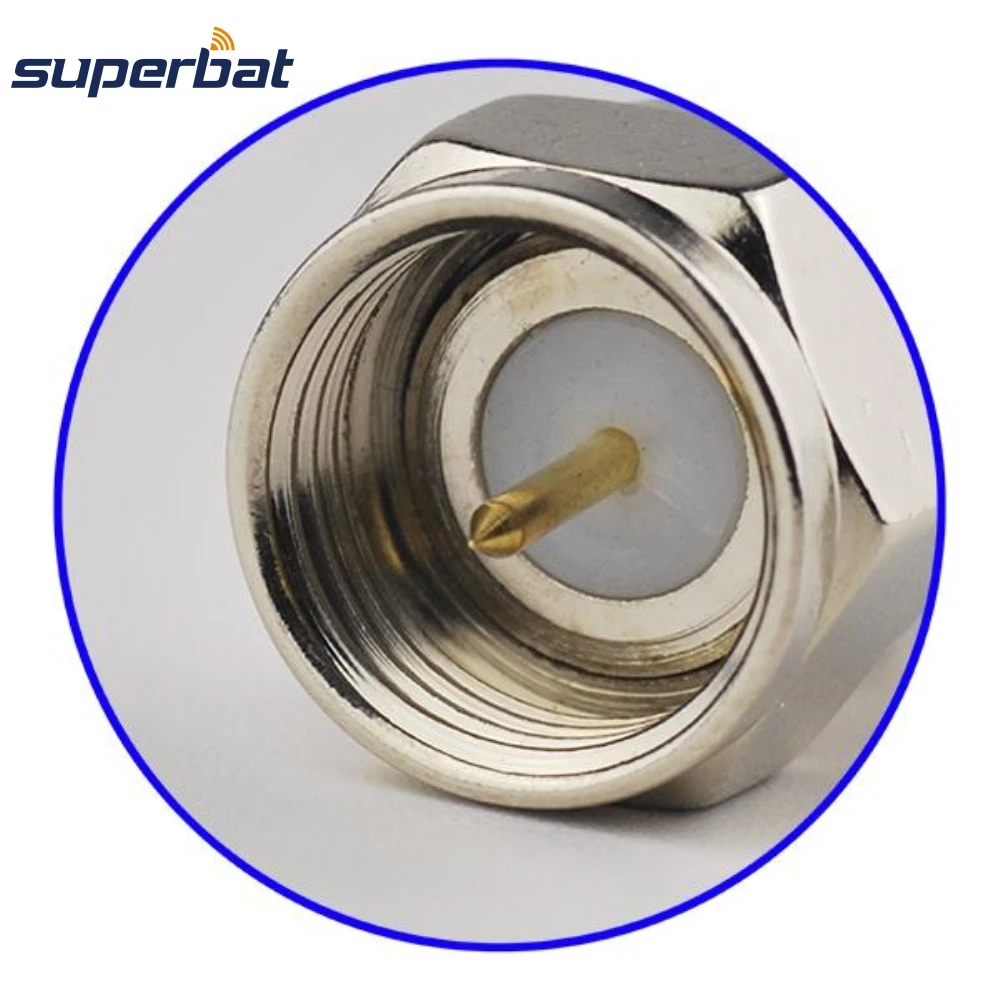 Superbat 10 шт. 75 ом F коннектор ОБЖИМНАЯ заглушка RF коаксиальный для RG6 | Мобильные