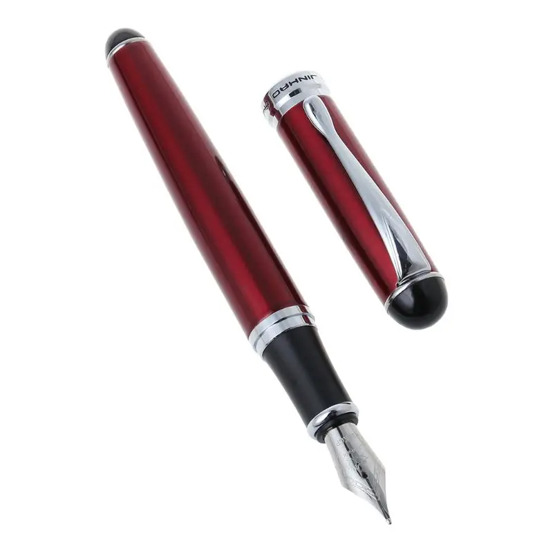 Красный Jinhao X750 роскошная мужская авторучка бизнес-Студенческая 0,5 мм дополнительный тонкий наконечник для каллиграфии офисный инструмент для письма - Цвет: Красный