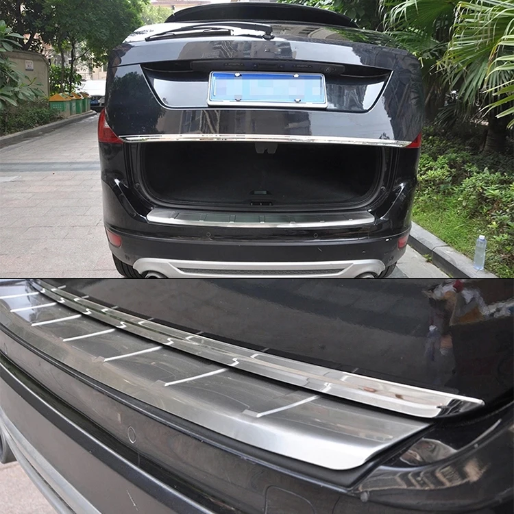 Для VOLVO XC60 2009- хромированная Задняя Крышка багажника, накладка на дверь багажника, декоративная отделка