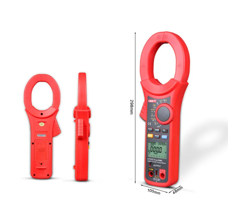 UNI-T UT220 2000A Цифровые токоизмерительные клещи измерительные мультиметры Авто Диапазон сопротивления