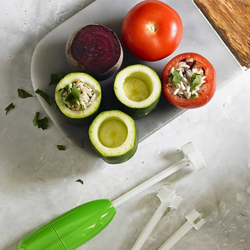 Фаршированные овощи Веге дрель спиральная овощерезка Spiralizer копающее устройство приспособление для удаления сердцевины плода Бур растительного Spiralizer