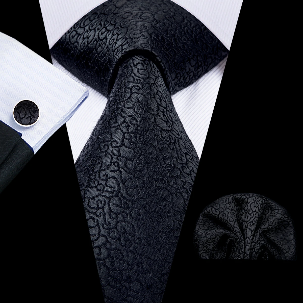 C-3040 Hi-Tie, роскошные шелковые галстуки для мужчин, фирменный дизайн, классические, деловые, вечерние, свадебные галстуки, набор, белые модные галстуки, 8,5 см, C-3042 - Цвет: C-3040