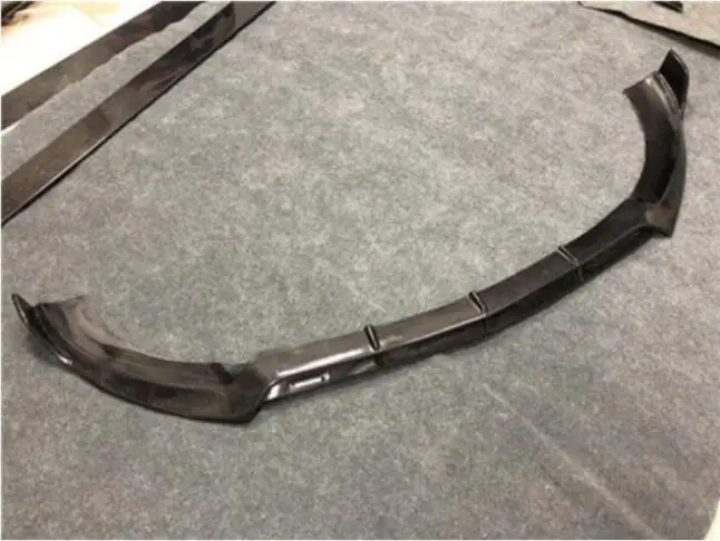 Front spoiler lip Диффузор для губ переднего и заднего бампера из углеродного волокна с выхлопными наконечниками боковая юбка спойлер для Benz W213 E200 E260 E63S AMG - Цвет: Front spoiler lip
