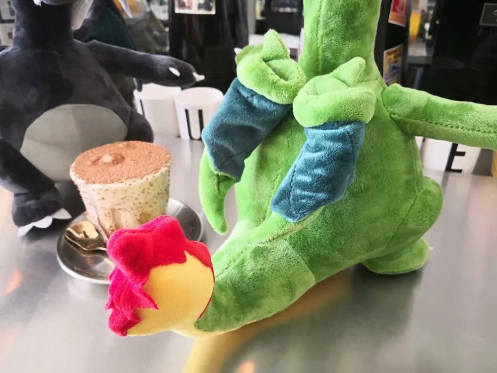 30/45cm Stuffed Toy Fire-breathing Dragon Plush Toy Soft Cartoon Dangerous Dragon Super Lifelike Plush Toys For Children's Gift
