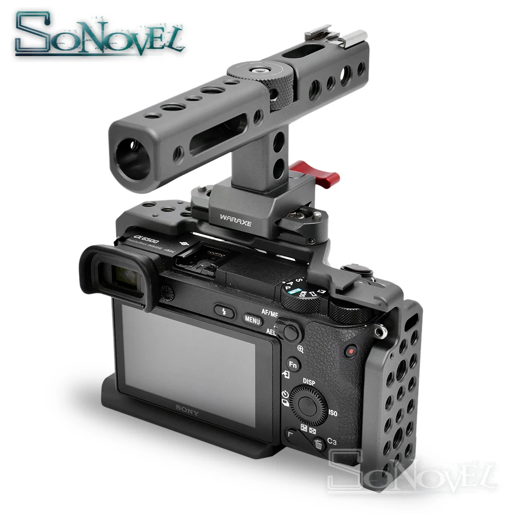 Камера клетка стабилизатор для sony A6000/A6300/A6500/ILCE 6300/ILCE 6500/NEX7 DSLR крепление микрофона
