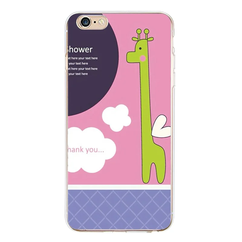 Qmswei ТПУ Ясно Телефон чехол для iPhone 6 6S 7 8 Plus x мягкий печатных Слон Олень лошадь