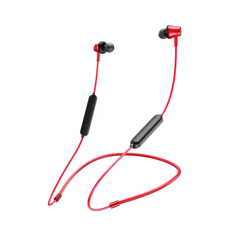 Red ROCK магнитные беспроводные Bluetooth наушники с микрофоном, Спортивная гарнитура, стерео наушники, гарнитура для шеи, бас, стерео гарнитура, наушники-вкладыши - Цвет: Red