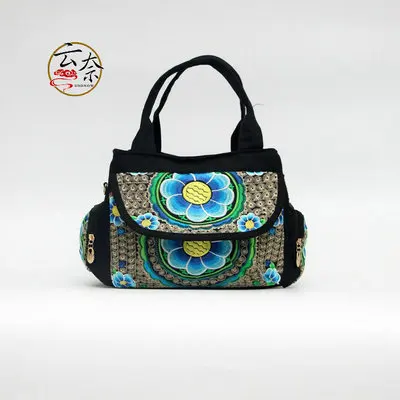 Новое поступление винтажная Женская многоразовая сумка с вышивкой!