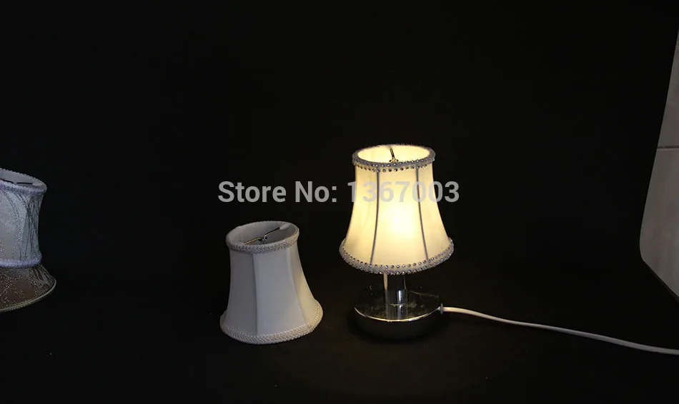 Современная модная люстра холодного белого цвета тканевые абажуры Мини