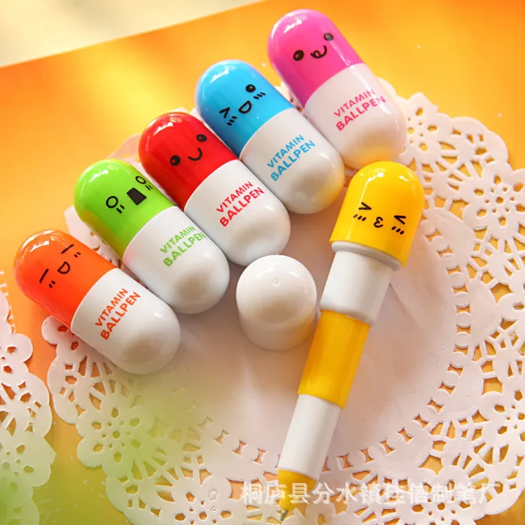 10 шт./лот DIY милый Kawaii Мультфильм таблетки Шариковая ручка креативный товар