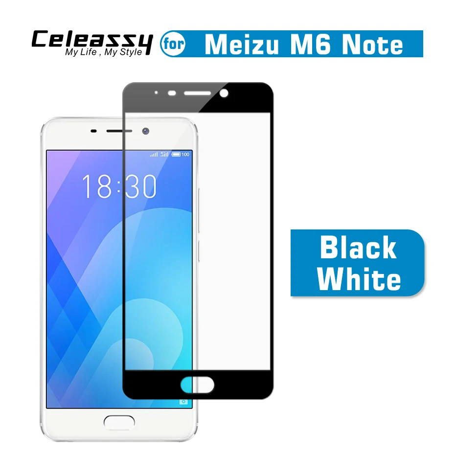 Оригинальное закаленное стекло 2 5D 9H 0 3 мм с полным покрытием для Meizu M6 Note Meilan 6