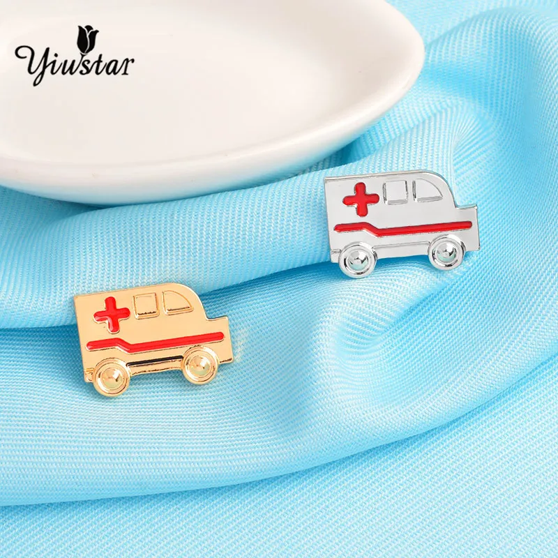 Yiustar модная скорая металлическая брошь медицинская эмалированная булавка DIY