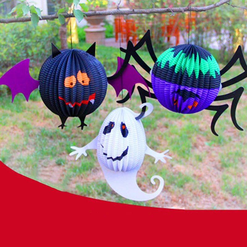 Хэллоуин Декорации реквизит 3D сферические капризные летучие мыши паук Подвесные