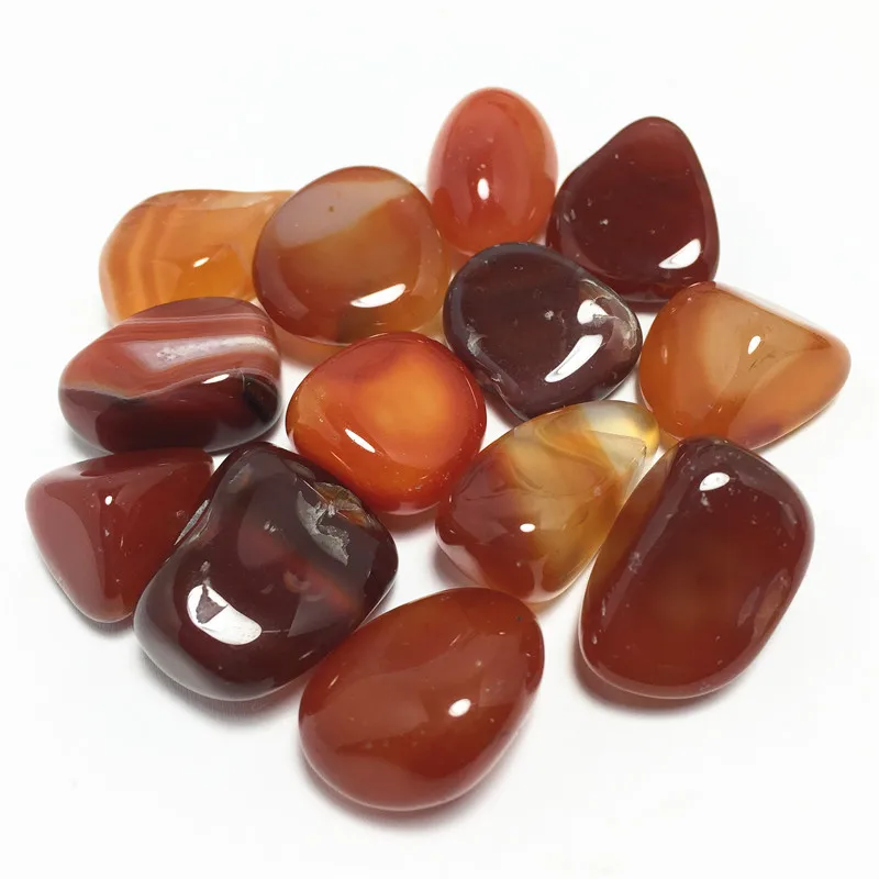 100g Natural Tumbled Carnelian Crystal Red Agate Healing Stones | Дом и сад