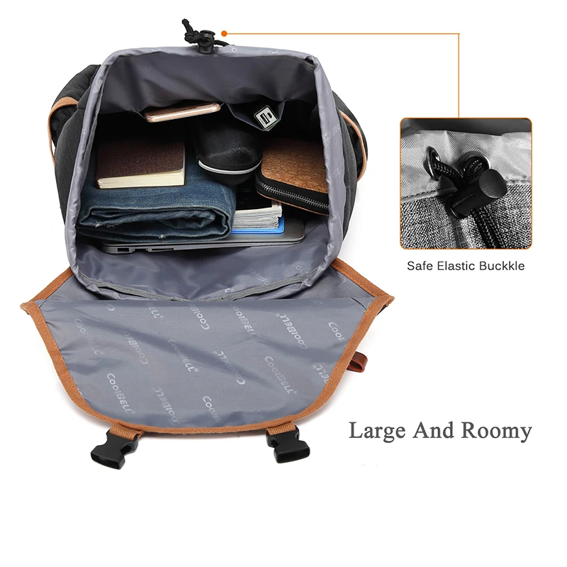 CoolBELL New arrival Laptop Bag Multi-functional Business Travel Backpacks Fits 17.3 Inch Computer for Acer/ASUS/Mackbook | Компьютеры и