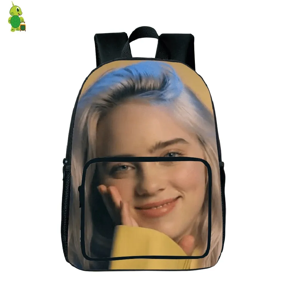 Billie Eilish рюкзак с принтом рок-звезды, школьный рюкзак для подростков, женщин, мужчин, повседневный рюкзак, модная дорожная сумка, водонепроницаемая сумка, подарок для вентилятора - Цвет: 11