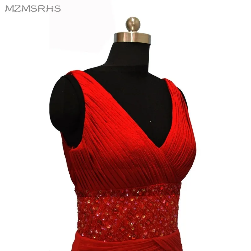 Женское вечернее платье русалка длинное шифоновое плиссированное для