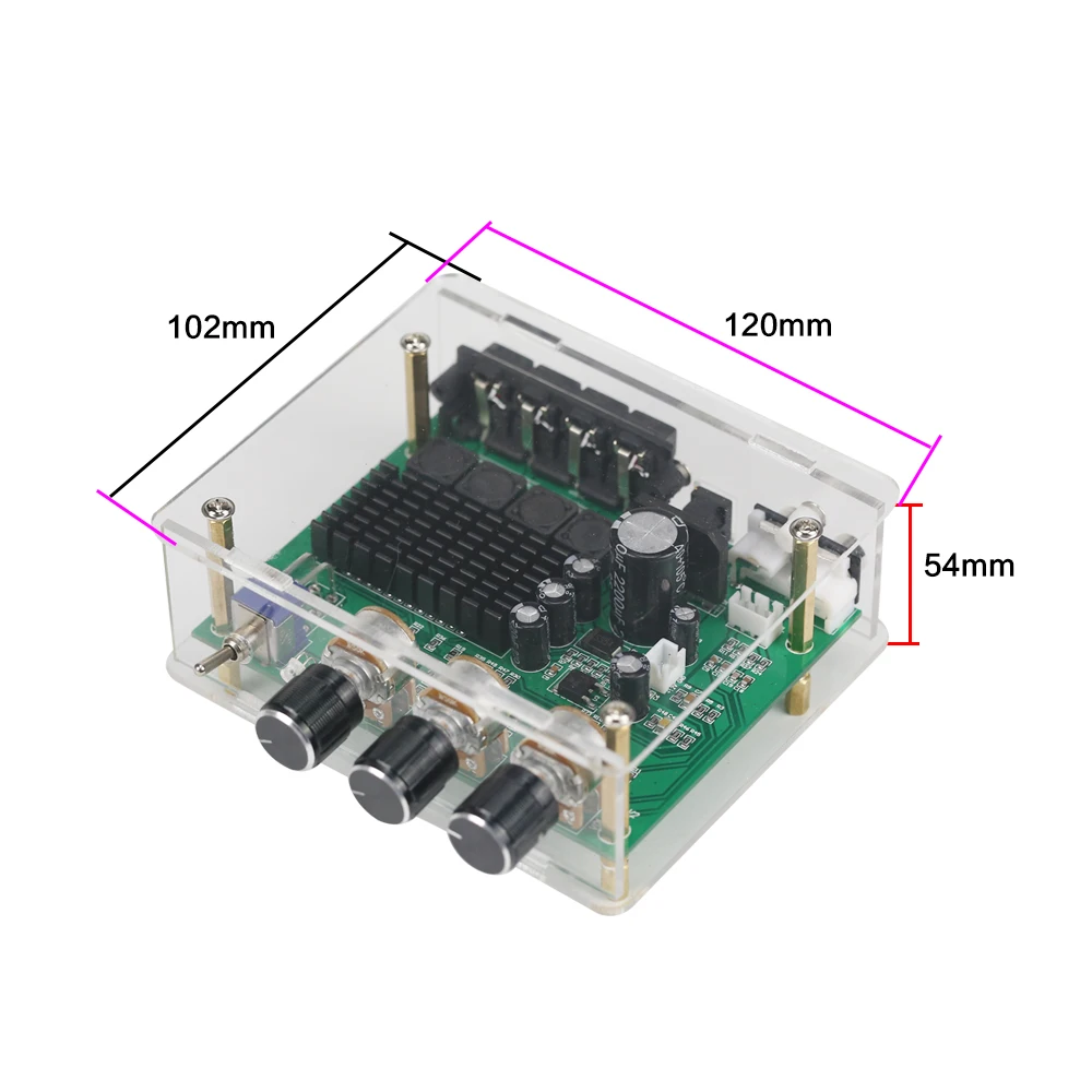 Предусилитель тон высокого Мощность DC12 24V 1 шт. GHXAMP TPA3116D2 80 Вт * 2 стерео усилитель