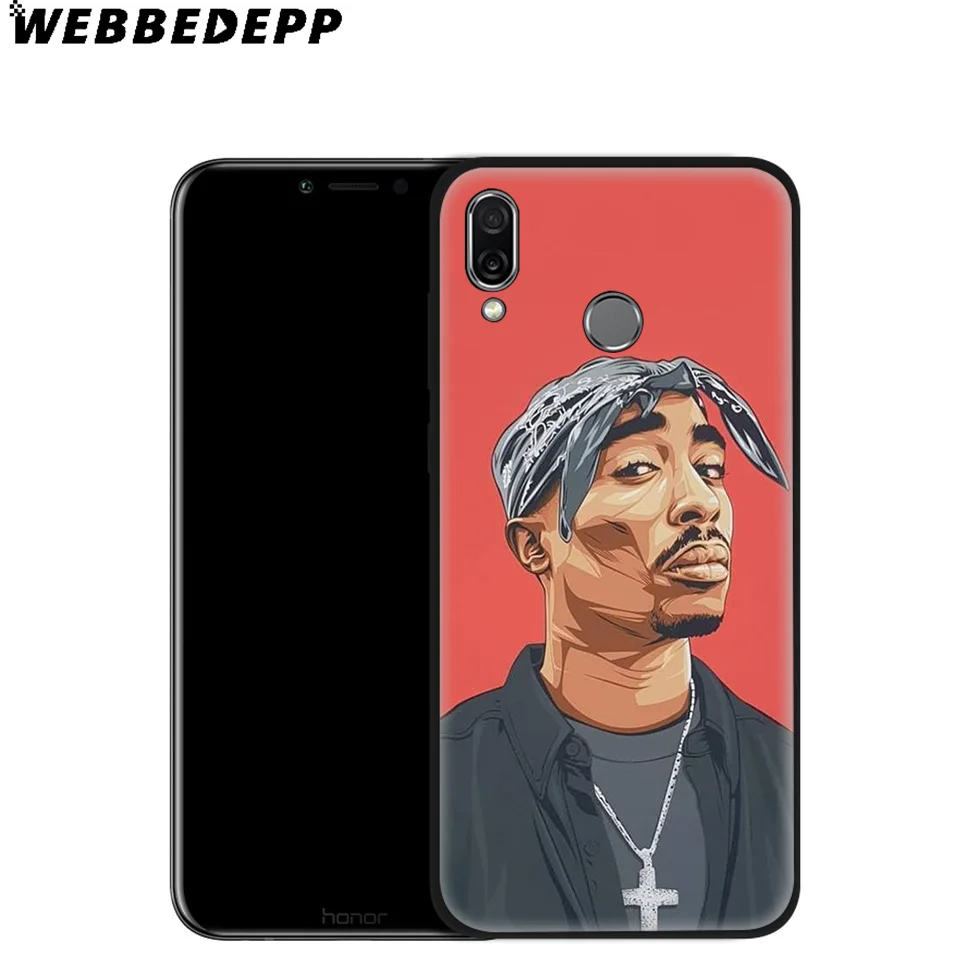 WEBBEDEPP 2pac Tupac Soft Case for Huawei Mate Honor 20 6A 7A 7C 7X 8 9 9X 10 View Lite Pro 30 |
