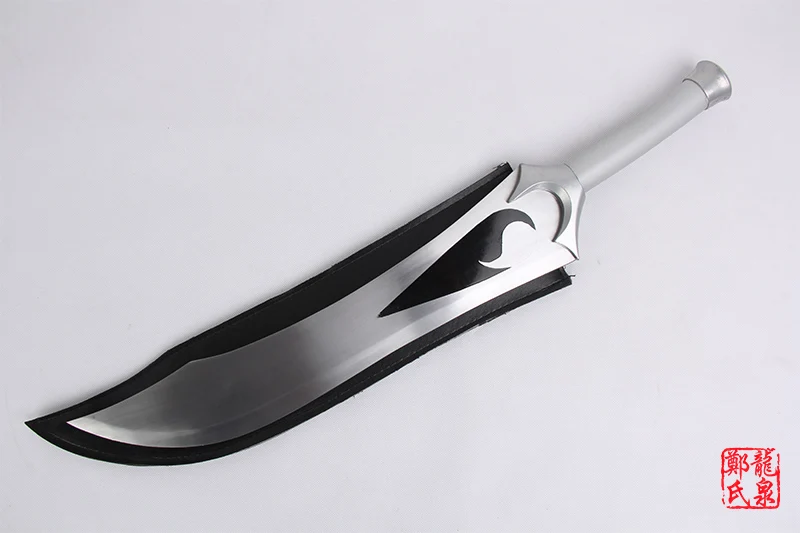Silver Free Shipping Archer Class Replica Twin Swords For Fate Stay Night Excalibur Anime Cosplay Sword Red Silver Supply Carbon Steel - Color: Silver