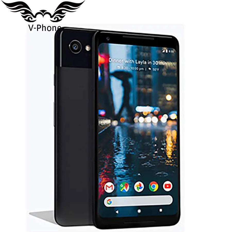 New Original 6 inch EU Version Google Pixel 2 XL Global Mobile Phone Snapdragon 835 Octa Core 4GB 128GB 4G LTE NFC EU Phone
