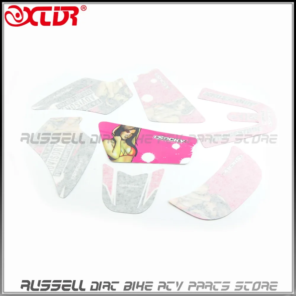 Наклейки с изображением девушки PINK GIRL для YAMAHA PW50 Y Zinger PW 50 питбайка|sticker for yamaha|for