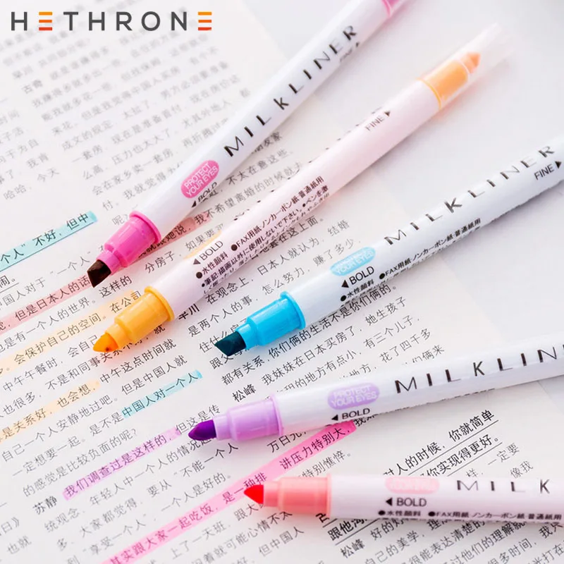 Маркеры hetron 12 шт./компл. sharpie цветные маркеры для детей милые ручки с двойной