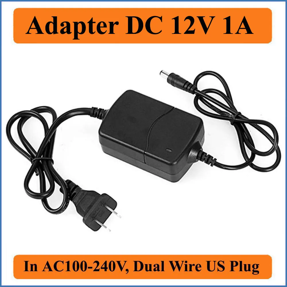 12V 1A штепсельная вилка американского стандарта AC DC Универсальный адаптер с