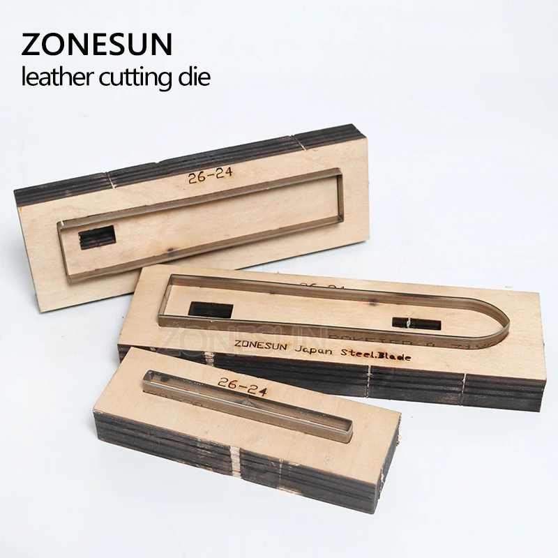 ZONESUN 26 24 изготовленный на заказ кожаный режущий штамп сделай сам ремешок Ремешок