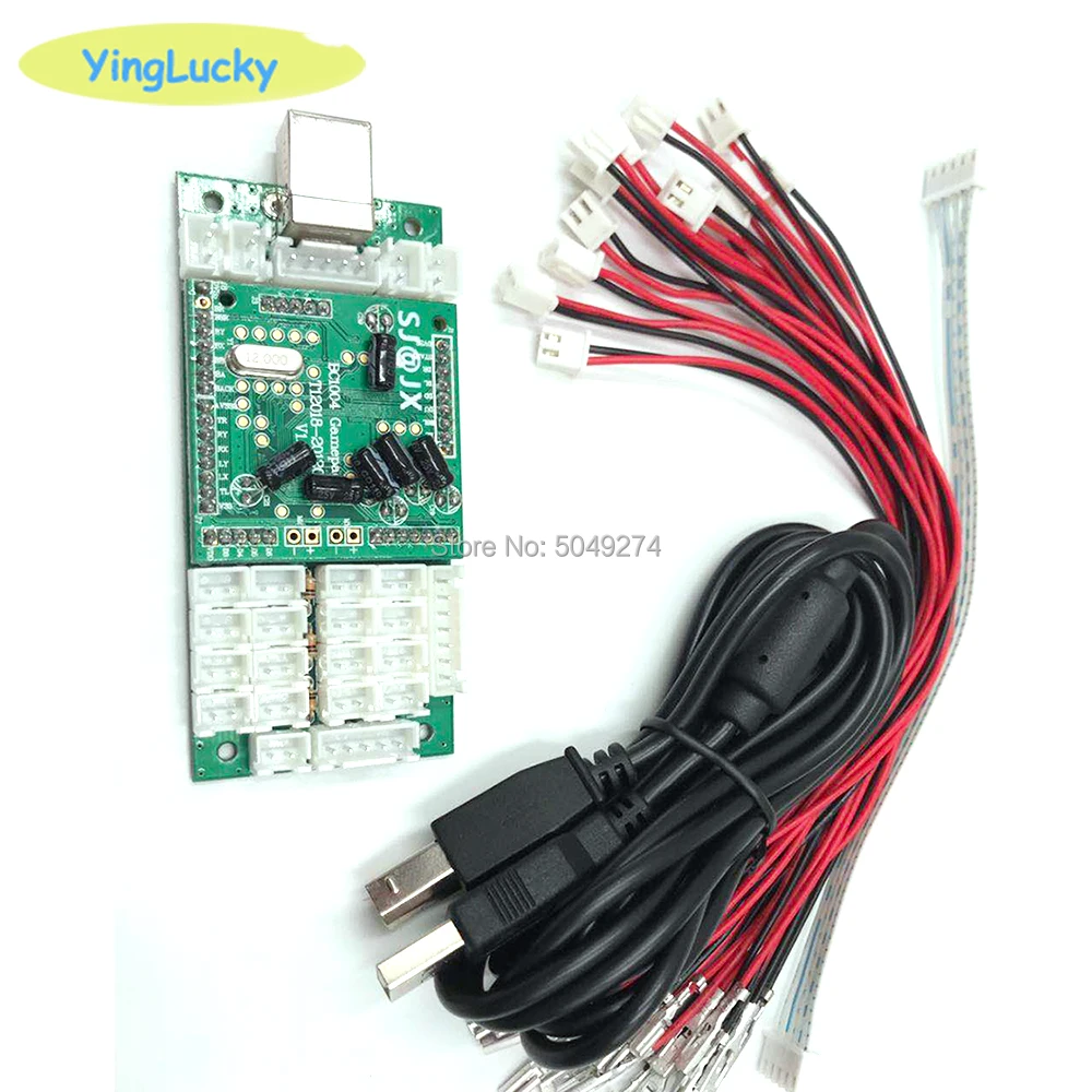 Аркадный джойстик кодировщик Xbox 360 чип контроллера подходит для Windows Эндрюс Raspberry Pi - Цвет: Цвет: желтый
