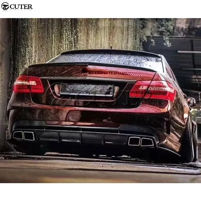 W211 E63 AMG стиль углеродного волокна задний спойлер верхние крылья крыша крылья для Benz W211 E240 E280 E320 E350 комплект кузова автомобиля