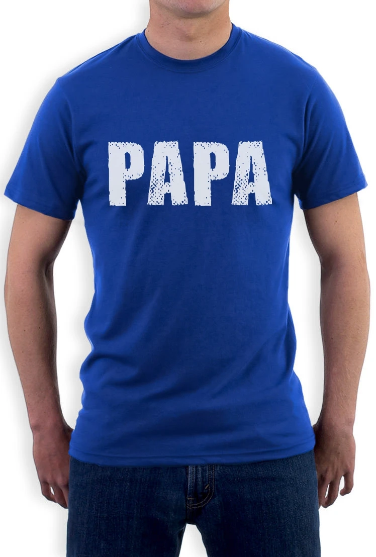 Мода 2017 г. папа-лучший подарок на день отца проблемных печатных футболка кроя