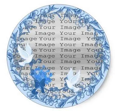 

1.5inch Dove Custom Wedding Round Stickers