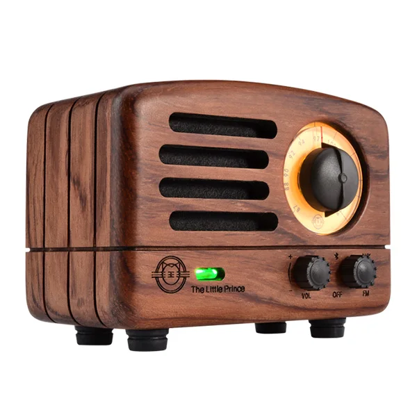 Palisander MaoKing(MUZEN) Bluetooth динамик MW-2/MW-2I Маленький принц FM радио Ручной Работы Деревянный сабвуфер ретро искусство подарок - Цвет: Palisander