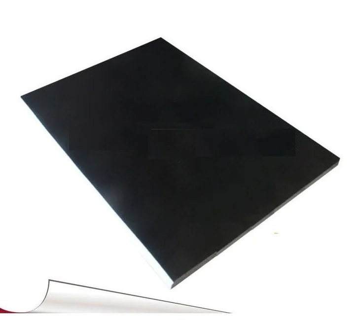 50 Sheets 21*29.7cm  A4 Size Matte Black Color Self Adhesive Blank Sticker Label Paper