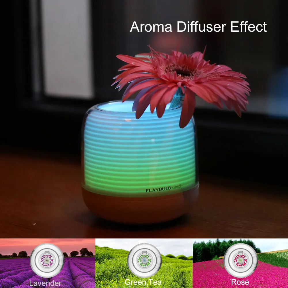 PLAYBULB умная дистанционная свеча с Подсвечниками таймер RGB сменный светильник